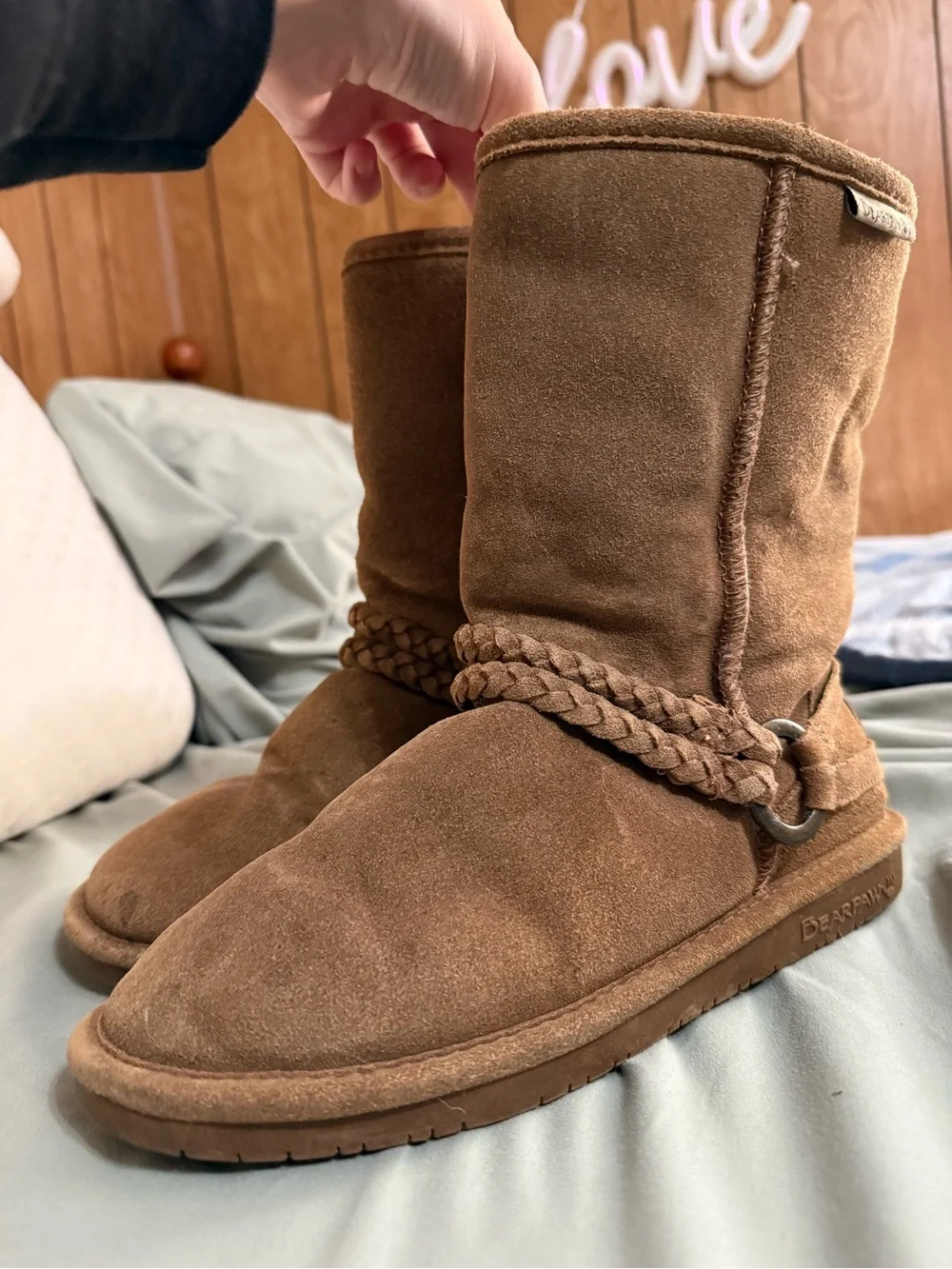 BearPaw chestnut suede